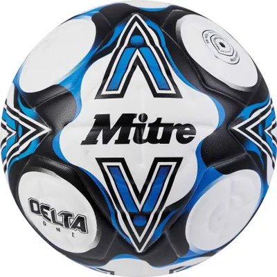 Produktbild von Mitre - "Delta One" Fußball RD3240 (5) (Weiß/Schwarz/Blau)