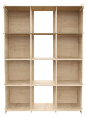 Bücherregal, Eiche, 92,5x132x30 cm, Melaminbeschichtete Spanplatte