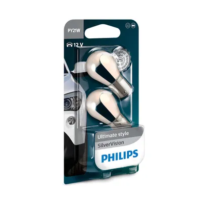 Obrázok produktu pre Philips SilverVision 12496SVB2, 21 W, 12 V, 2 kusov