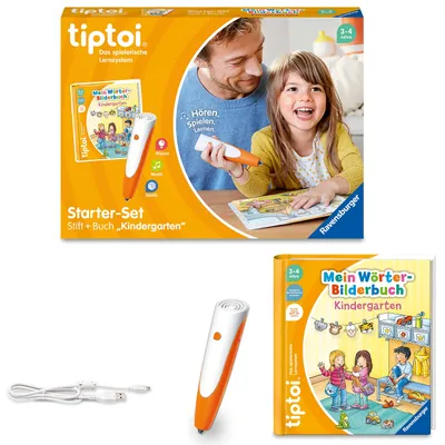 Image de Ravensburger tiptoi Starter-Set 00113 : Stylo et livre d'images de mots - Système d'apprentissage pour enfants à partir de 3 ans