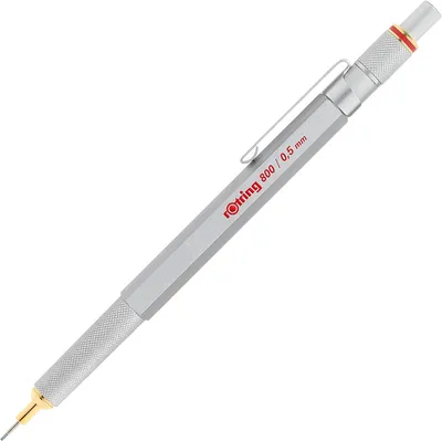 Immagine prodotto di rotring 1904449 Matita a mina fine 800 0,5 mm argento