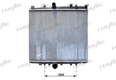 Produktbild von FRIGAIR 0103.3066 Kühler Wasserkühler Motorkühler passend für PEUGEOT 807 MPV für CITROËN C8 II für FIAT Ulysse (179) für LANCIA PHEDRA (179)