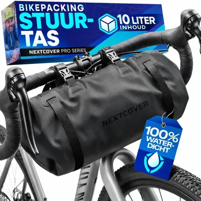 Productafbeelding van Stuurtas bikepacking - 10 liter - 100% waterdicht TPU