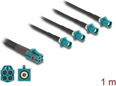 Image de DELOCK Kabel Mini FAKRA Z Buchse quad zu 4 x SMA Buchse