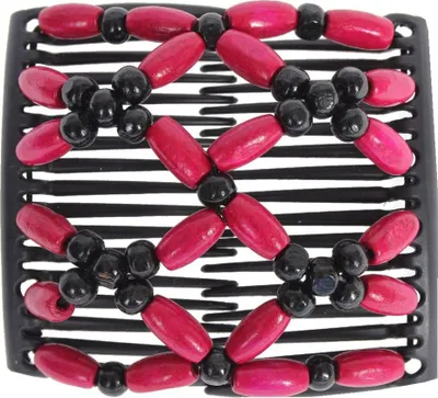 Produktbild von Trend African Hairclip Haarklammer Haarspange Hair Clips Haarkamm pink