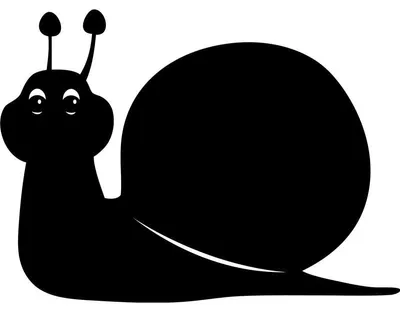 Produktbild von Kreidetafel-Aufkleber – abwischbare Wandaufkleber – Schneckensilhouette – 30 x 40 cm