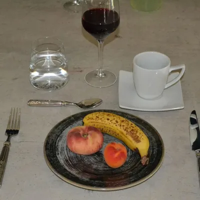 Immagine prodotto di Servizio di dessert rotondo nero - 6 persone