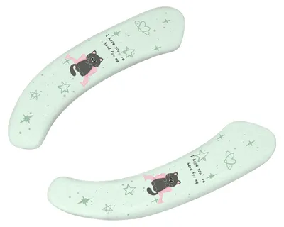 Produktbild von Toilettensitzbezug mit schwarzem Katzenmotiv, länglich, rund oder quadratisch, waschbar, wiederverwendbar, atmungsaktiv und komfortabel