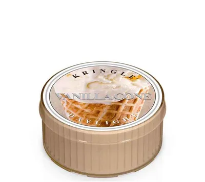 Zdjęcie produktu dla Świeczka zapachowa Kringle Candle Daylight maxi tea light Vanilla Cone