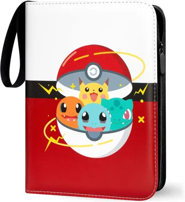 Produktbild von Pokémon Sammelalbum für Pokemon Karten,400 Taschen Sammelkarten Album 50 Seiten Sammelmappe Karten Heft, Hochwertiges Tragbar Wasserdicht