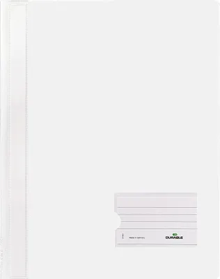 Image de DURABLE Dossier de classement rapide DURALUX 268002 DIN A4 film rigide blanc