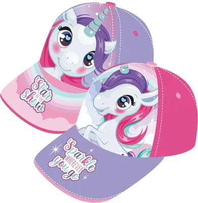 Image de Casquette Zaska Unicorn 2 Assortiment Violet, Rose 48-51 cm Enfant Violet, Rose 48-51 cm