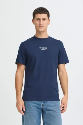 Image de Blend BHMStema T-shirt pour homme à manches courtes 100 % coton coupe classique