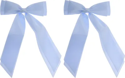 Produktbild von 2 Stück Haarschleifen Haarspange Haarband Pferdeschwanzhalter Metallclips Haarschleife für Frauen, Blau
