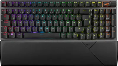 Produktbild von ASUS ROG Strix Scope II 96 Wireless Tastatur Gaming USB + RF Wireless + Bluetooth QWERTZ Deutsch Schwarz