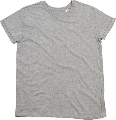 Produktbild von Mantis M80 | MenŽs Roll Sleeve Herren T-Shirt - Farbe: Heather Grey Melange - Größe: S