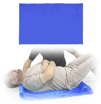 Gleitlaken 75 x 95 cm, blau, für Patiententransfer, Pflegehilfe