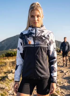 Image de Veste softshell premium pour femmes ALTISPORT VOJ/ALW117JACK01, noire/orange, taille M