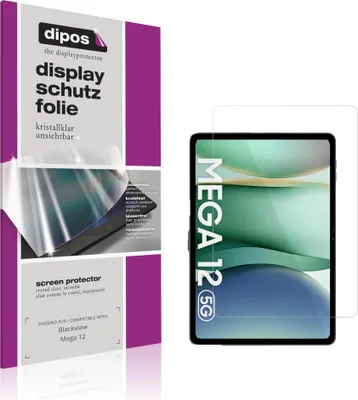 Produktbild von 2x Schutzfolie für Blackview Mega 12 klar Displayschutzfolie Folie Display Schutz dipos
