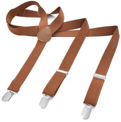 Produktbild von Hosentraeger Y Form schmal  XXS Kupferbraun