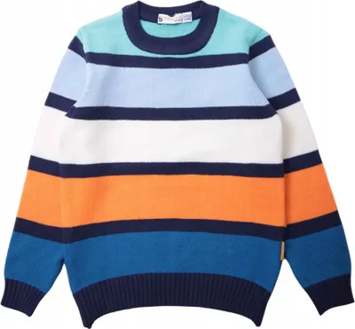 Immagine prodotto di Maglione per ragazzi - Colorato - Taglia 128 - 100% cotone - A righe