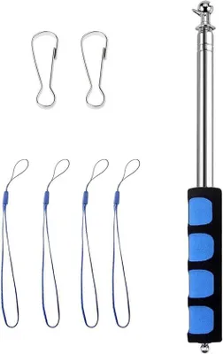 Produktbild von Draagbare Telescopische Vlaggenmast roestvrij staal 16 m uitschuifbaar voor reisleiders