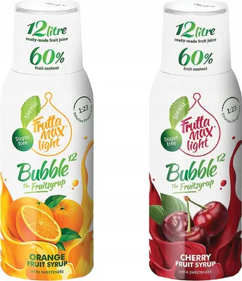 Image de Sirops Fruttamax Orange Cerise Light , 500 ml, 2 pièces