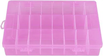 Immagine prodotto di Scatola organizer - Scatola per smistare - Per piccoli oggetti - 24 scomparti personalizzabili - 20 x 13 x 3,5 cm - Blu