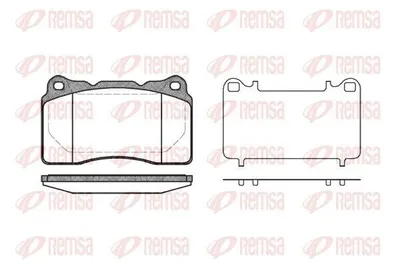 Produktbild von REMSA Bremsbeläge Satz Vorne Bremsklötze für VOLVO V70 II (285) 0666.10