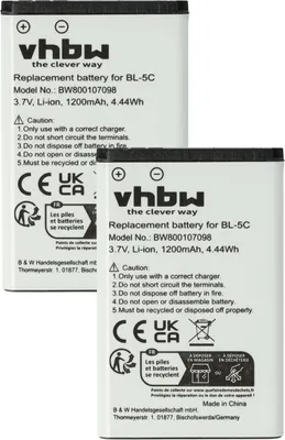 Produktbild von vhbw 2x Akku kompatibel mit Alcatel 8232S DECT, 8234 DECT, 8232, 8242 DECT, 8232 DECT, 3BN67330AA Handy Smartphone Telefon (1200 mAh, 3,7 V, Li-Ion)