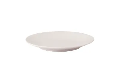 Produktbild von 6 x Teller flach Essteller Dessertteller, Steingut, weiß, Ø 16 cm, rund