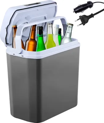Produktbild von AREBOS 20 litrový chladiaci box | na chladenie a udržiavanie tepla | s režimom ECO | 12/230 V do auta a zásuvky | elektrický chladiaci box | chladiaca taška | izolačná taška