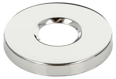 Produktbild von tecuro Gewinderosette (3/4) Ø 24,7 mm x Ø 67 mm x Höhe 9 mm, Messing verchromt