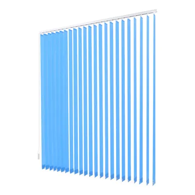 Image de Stores verticaux 180*200cm Rideaux à lamelles coulissants Bleu
