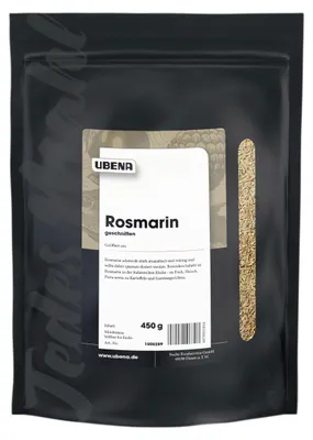 Obrázek produktu pro Ubena rozmarýn nakrájený aromatická přísada sáček na zip 450g