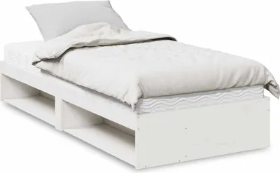 Produktbild von vidaXL Tagesbett mit Matratze Weiß 90x190 cm Massivholz Kiefer
