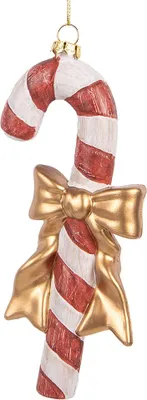 Produktbild von Clayre & Eef Weihnachtsanhänger Zuckerstange 18 cm Rot Kunststoff