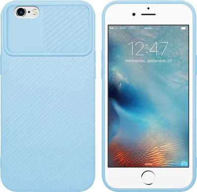 Produktbild von Cadorabo Hülle für Apple iPhone 6 / 6S Schutz Hülle in Blau Handyhülle TPU Etui Case Cover Kameraschutz