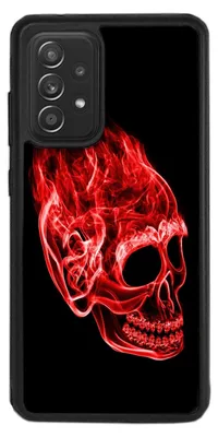 Produktbild von TPU Silikon Hülle für Samsung Galaxy A53 5G Handy Cover Case Schutzhülle Handyhülle Bumper MOTIV 36 Schädel Rot