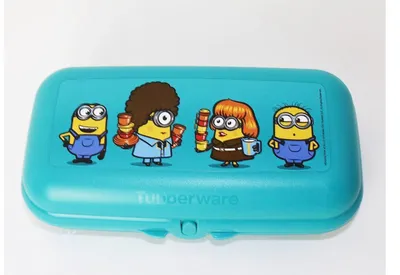 Obrázek produktu pro Tupperware "Minioni" – obědová krabička / krabička na sendviče, Maxi Twin Box, ekologická