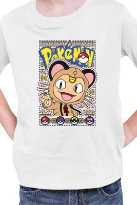 Obrázek produktu pro Dětské Triko Japan Manga Anime Comics Pokemon 031, / Bílý
