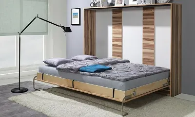 Produktbild von Bett Schrankbett Bettschrank Schrank Betten Kommoden Ausklappbares Bett