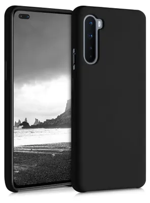 Produktbild von kwmobile Handyhülle für OnePlus Nord Hülle - Case Silikon - Kabelloses Laden - Schutzhülle Cover in Schwarz