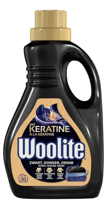 Produktbild von Woolite Flüssigwaschmittel - 30°C, 1,5L - mit Keratin - schwarz