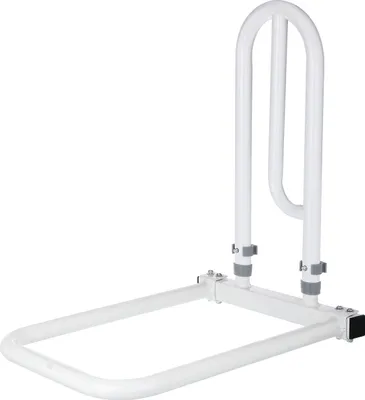 Zdjęcie produktu dla Alberts 140496 Pomocnik do stania na łóżku, uchwyt: stal, powlekany tworzywem sztucznym, Ø21 mm, płyta: tworzywo sztuczne, biała, 330 x 560 x 620 mm