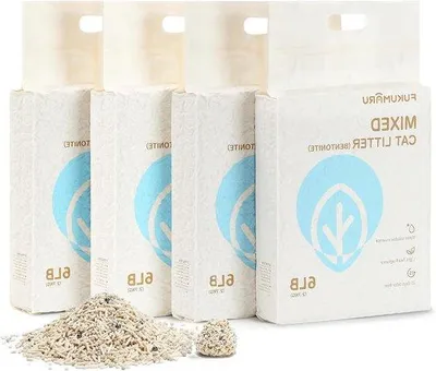 Obrázok produktu pre Zhrudkovateľná mačacie stelivo z tofu a bentonitu, bezprašné a ľahko zhrudkovateľné, biele