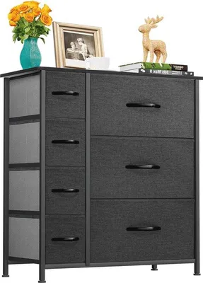 Productafbeelding van Famanu Kommode met 7 laden - Industriële opbergkast voor slaapkamer en woonkamer - Modern design