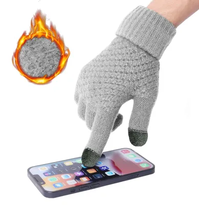 Obrázok produktu pre Hrubé pletené rukavice na zimu