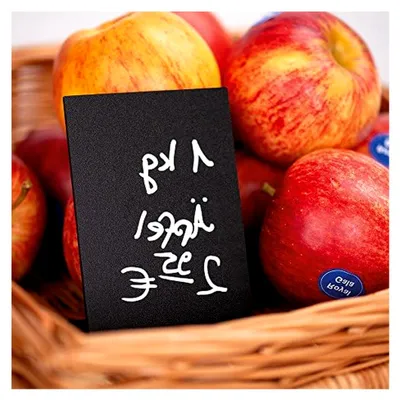 Produktbild von Spar-Set mit 10 Kreidetafeln im A4-Format, 1 XXL-Kreidestift und Spitzer - geeignet für Gastronomie und Informationszwecke - beidseitig beschreibbar - praktisches Vorteilspack