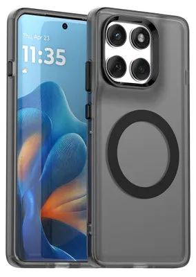 Obrázek produktu pro Magnetické pouzdro pro Motorola Edge 60 Pro, tenké matné průsvitné nárazuvzdorné pouzdro Černý